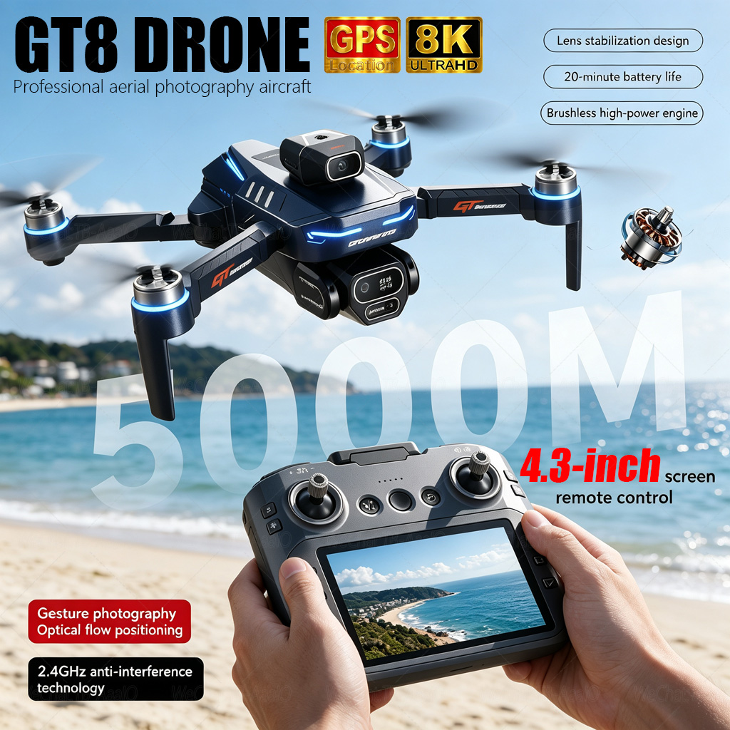 Drone Surveying - โดรน NEW GT8 HD RC 4K
